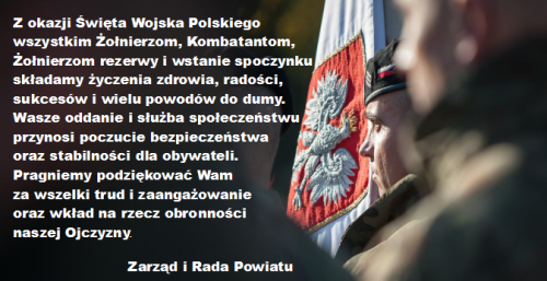Życzenia z okazji Święta Wojska Polskiego